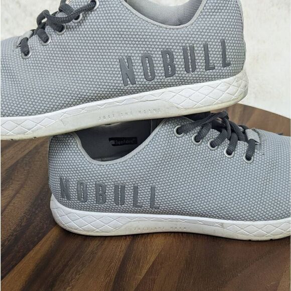Nobull Superfabric Trainers Men's Size 7 Women’s 8.5 Workout Shoes Gray - Picture 10 of 12
